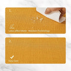 BALCONY & FALCON Placemats Set of 4 Faux Linen Cloth Place Mats Washable - Image 3