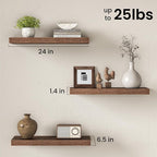 Fun Memories Floating Shelves for Wall, 24 Inch Floating Shelf for Home Decor - Image 3