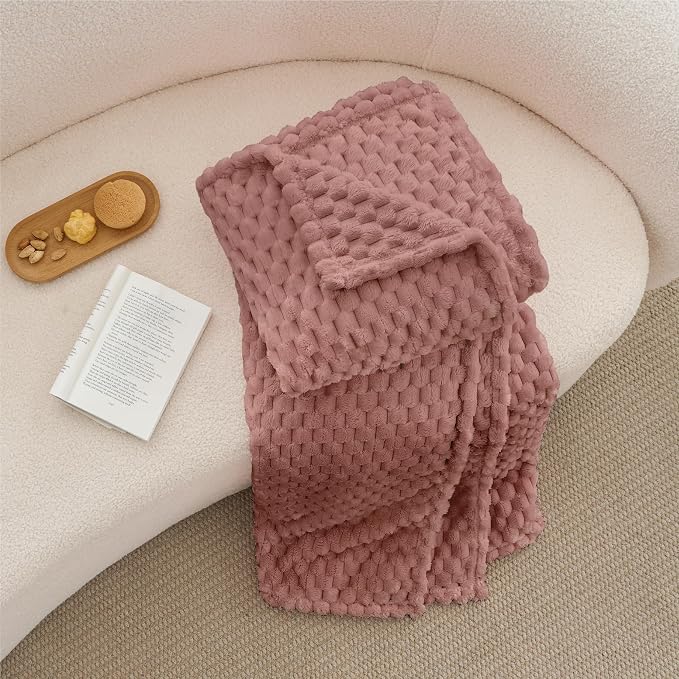 BEDELITE Dusty Pink Throw Blanket - Image 7