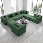 MONVANE Modular Sectional Sofa, Oversized 8 Seat Convertible U Shaped Couch - Image 2