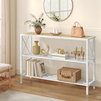 Hoctieon Industrial Console Table, 3 Tier Entryway Tables, Hallway Desk - Image 4