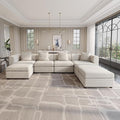 Guyii Modern 135.8" Long Oversized 7-Seater Velvet U-Shaped Sectional Sofa by Guyii
