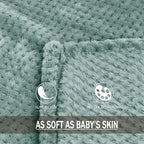 Exclusivo Mezcla Large Waffle Fleece Throw Blanket - Image 7