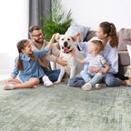 Aelenmu 10x14 Area Rugs for Living Room Dining Room Washable Green | Soft - Image 7