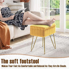 Greenstell Vanity Stool Chair Faux Fur - Image 4