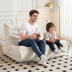 Bean Bag Chair, 2 Seater Lazy Bean Bag Sofa Memory Foam Couch, Giant Bean Bag - Image 4