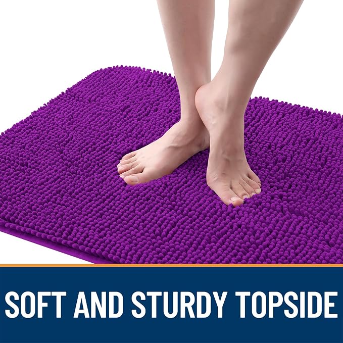 OLANLY Dog Door Mat for Muddy Paws 45x27, Super Absorbent Chenille Mud Mat | - Image 4
