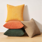 Topfinel Striped Pillow Covers 20x20 Boho Farmhouse Green Rust Set of 4 Mordern - Image 7