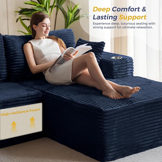 MAXYOYO 104" Modular Sectional Couch - Image 8