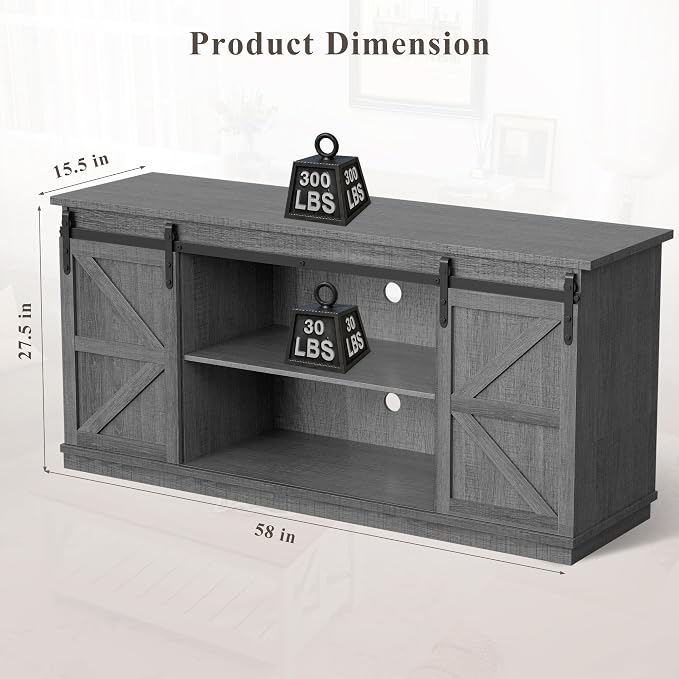 YESHOMY TV Stand for Televisions up to 65 Inches, - Image 9