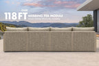 PURPLE LEAF 7 Pieces Patio Conversation Sets - Image 7