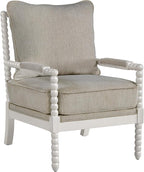 DUHOME Linen Fabric Spindle Accent Chair - Image 9