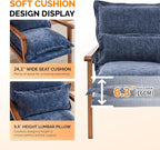 VINGLI Mid-Century Modern Cloud Accent Armchair - Image 7