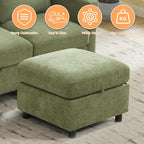 WUTUTUEE 25" Square Storage Ottoman - Image 6