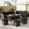 LOUVIXA 7 Pieces Patio Furniture Set, Outdoor Patio Furniture, Wicker by LOUVIXA
