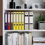 IRONCK Bookshelves and Bookcases Set of 2 Floor Standing 6 Tiers Display - Image 5