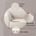 Turquoize Stretch Sofa Slipcover 2 Pieces Sofa Cover Couch Cover - Image 3