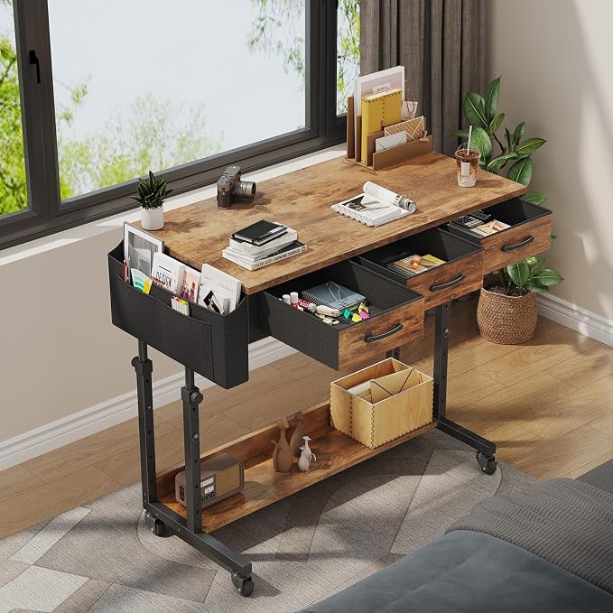 WINAZ Rolling Standing Desk Adjustable Height - Image 2