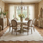 GarveeHome 6x9 Scalloped Area Rug Soft Washable Rug - Image 3