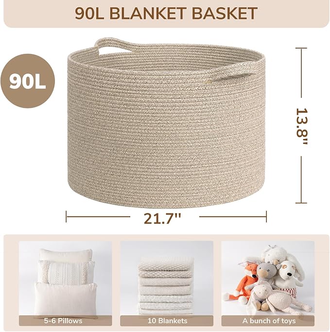 INDRESSME XXXLarge Blanket Basket - Image 2