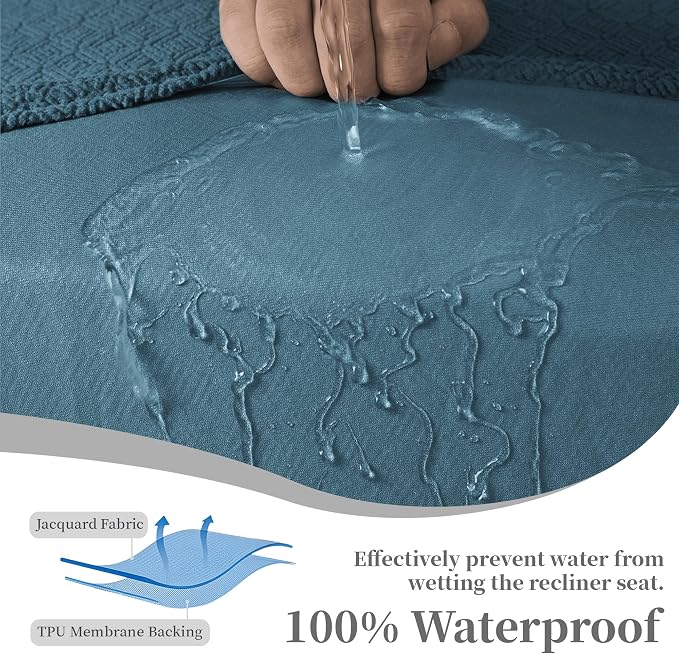 100% Waterproof Sectional Recliner Couch Covers - Image 4