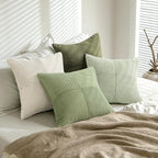 MIULEE Summer Light Green Decorative Throw Pillow Covers 18x18 Inch Set of 4 - Image 4