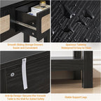 ELYKEN 51.2" Black Console Tables - Image 5