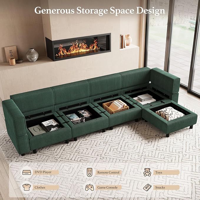 Belffin 5 Seats L Shaped Sectional Couch - Image 3