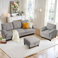 2 Piece Sectional Sofa Set, 3 Seat L Shaped Couches by soscana