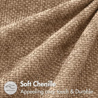 MIULEE Decorative Couch Throw Pillow Covers 18x18 Inch Khaki Camel 2 Pack | - Image 3