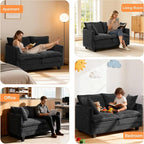 Loveseat Sofa Cloud Sofa Couch 50'', Modern Loveseats 2 Seat Couch 27" Deep Seat - Image 7