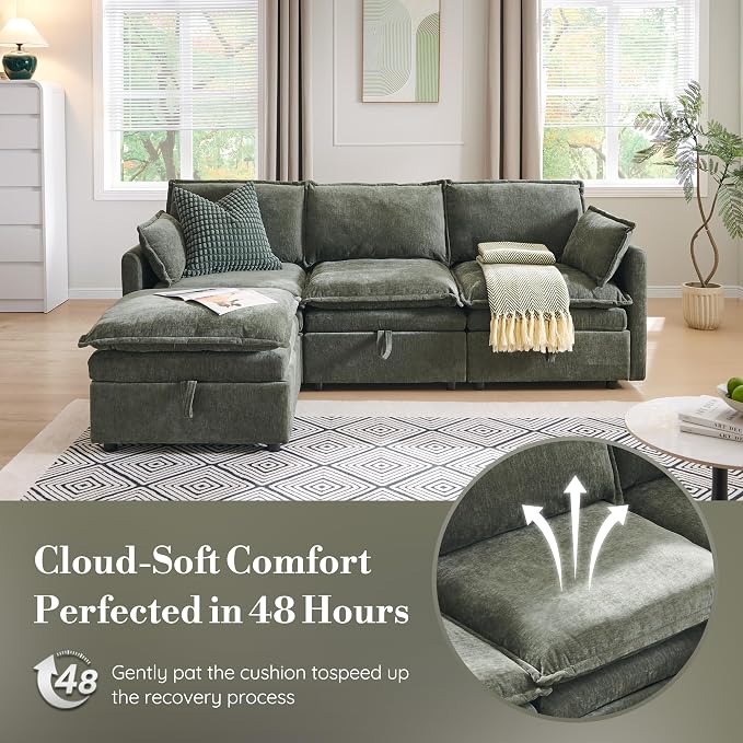 85.83" Modular Sectional Cloud Couches - Image 7