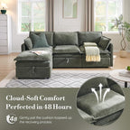 85.83" Modular Sectional Cloud Couches - Image 7
