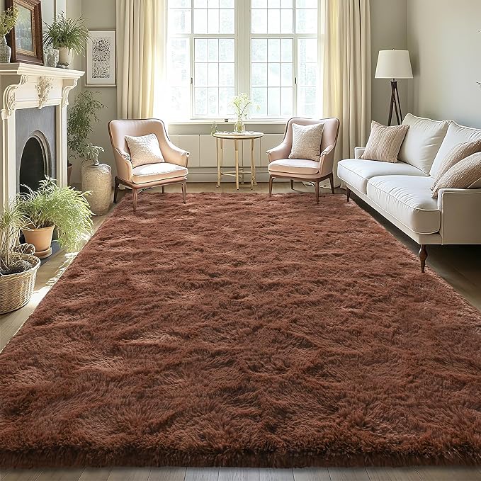 LOCHAS Area Rugs Fluffy Living Room Carpets by LOCHAS