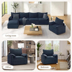 Vesgantti 40" Single Seat Sofa, Comfy Cloud Couch Deep Seat Upholstered Couch - Image 7