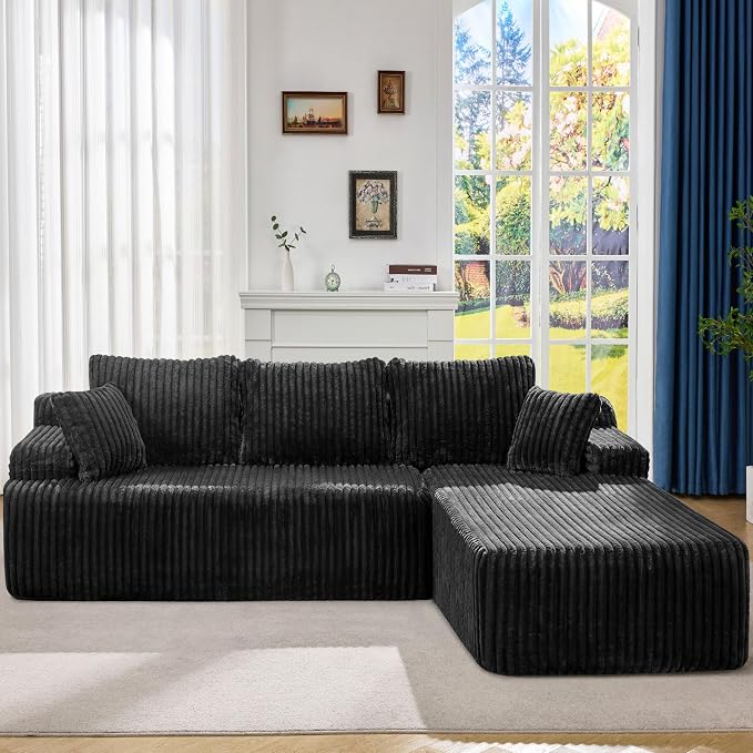 Modular Sectional Sofa Couches L-Shape Couch 3 Seat Modular Sofa Memory Foam by YourHomeDeservesMore