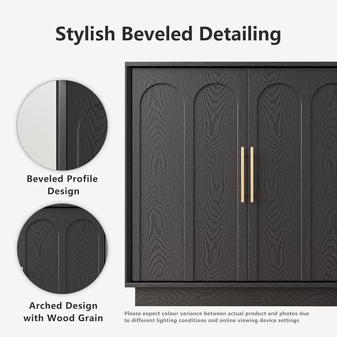 FORTUNETEC Sideboard Buffet Cabinet - Image 4