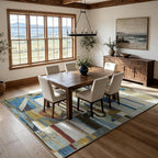 8x10 Modern Abstract Washable Area Rug - Image 7