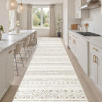 cotiled Hallway 3x8 Runner Rugs Washable Boho Moroccan Soft Rug | Non-Slip - Image 9