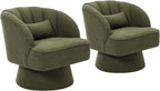 Garvee Ultra-Plush Swivel Accent Chair, 360° Barrel Lounge Chair - Image 7