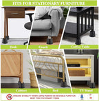 4 Pack Furniture Risers 4 Inch, Bed Risers Heavy Duty - Image 3