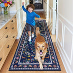 HEBE Hallway Runner Rug 2'x8', Washable Non Slip Kitchen Rug Runner | Soft Boho - Image 8