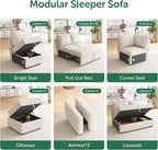 HONBAY Single Seat for Modular Sectional Sleeper Sofa - Image 5