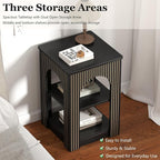 weselon End Table Set of 2, Mid-Century Modern Side Table - Image 4