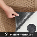 Sturdy Front Door Mat, Absorbent Muddy Dirt Resist Welcome Door Mats Outdoor - Image 3