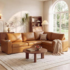 ABCASA Oversized Modular V Shaped Sectional Couches by ABCASA