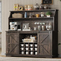 55 Inch Farmhouse Coffee Bar Cabinet by Revominca