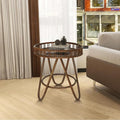 FINECASA Rattan Side Table by FINECASA