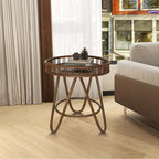 FINECASA Rattan Side Table by FINECASA
