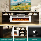 oneinmil 78" Fireplace TV Stand - Image 4